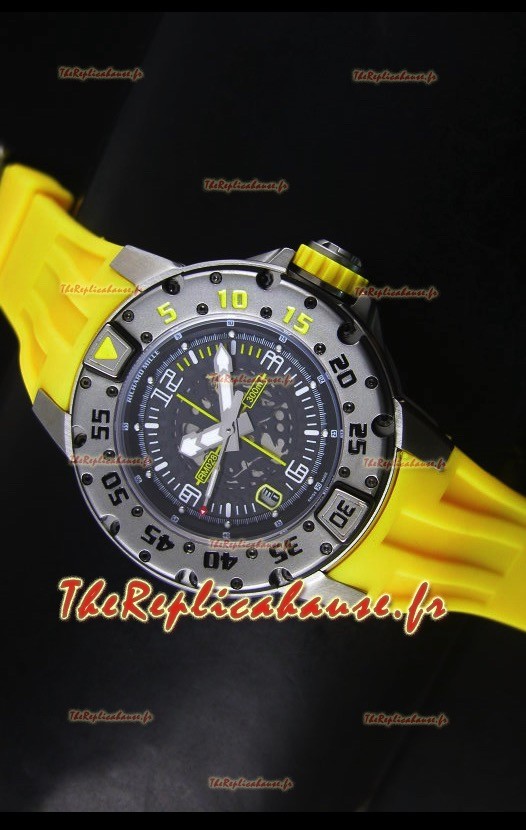 Réplique de montre suisse Richard Mille RM028 Automatic Diver's jaune