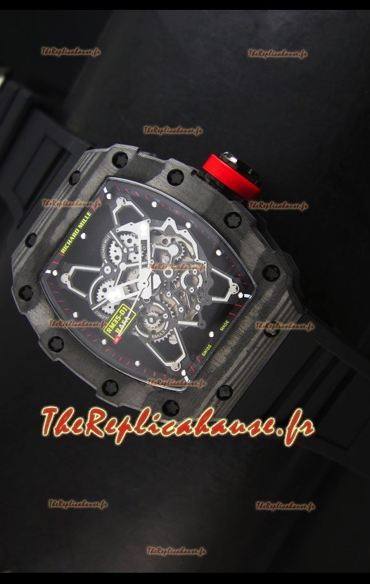 Réplique de montre suisse Édition Rafael Nadal Richard Mille RM35-01 avec index noirs