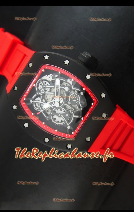 Réplique de montre suisse Richard Mille RM055 Bubba Watson noire