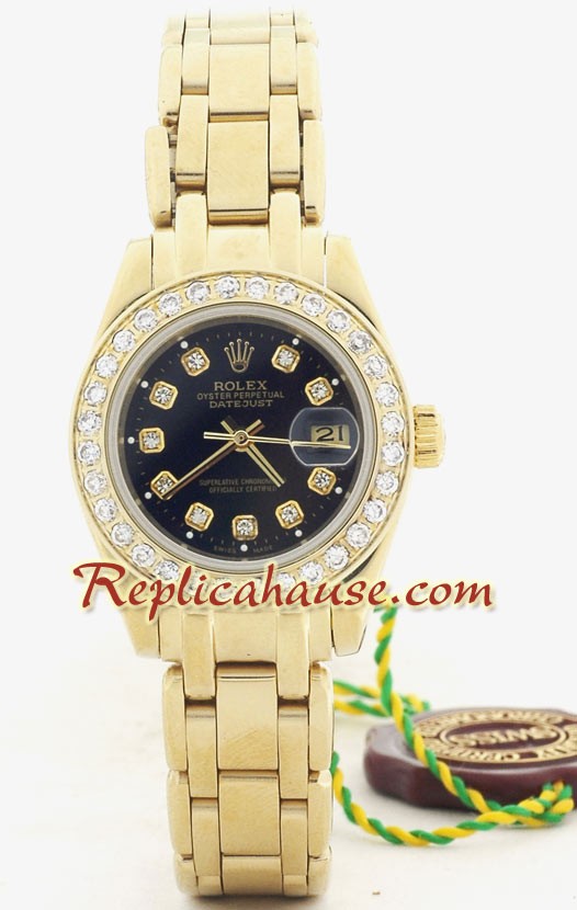 Rolex Replique DateJust - d' or Lady's