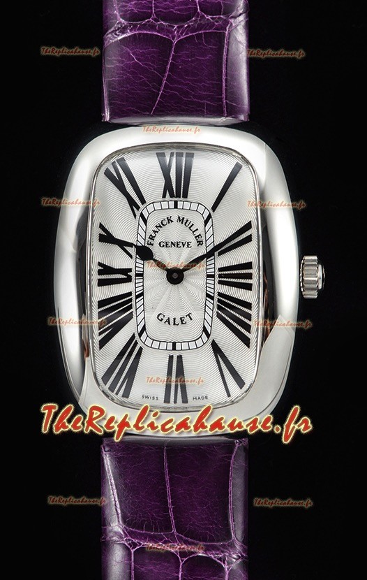 Franck Muller Galet Quartz montre suisse pour les dames bracelet violet