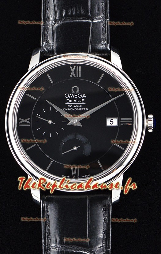 Omega Co-Axial Prestige montre suisse en acier inoxydable avec fonction réserve de marche