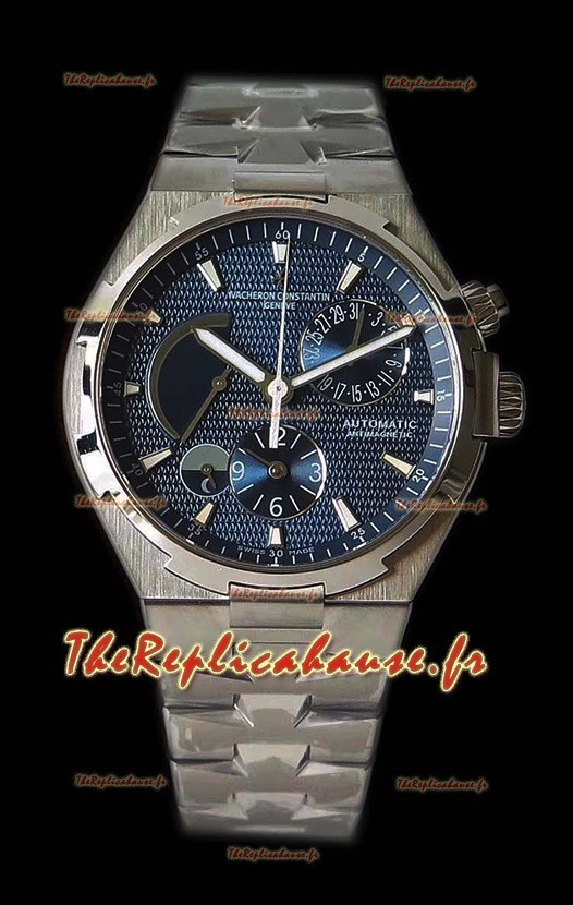 Vacheron Constantin Overseas Dual Time montre suisse réplique en acier en cadran blanc 