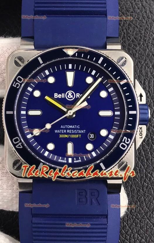 Bell & Ross BR03-92 Diver Acier Inoxydable Cadran Bleu Réplique Suisse 1:1 