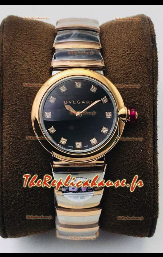 Bvlgari LVCEA Edition Montre en acier bicolore or rose - Réplique miroir 1:1