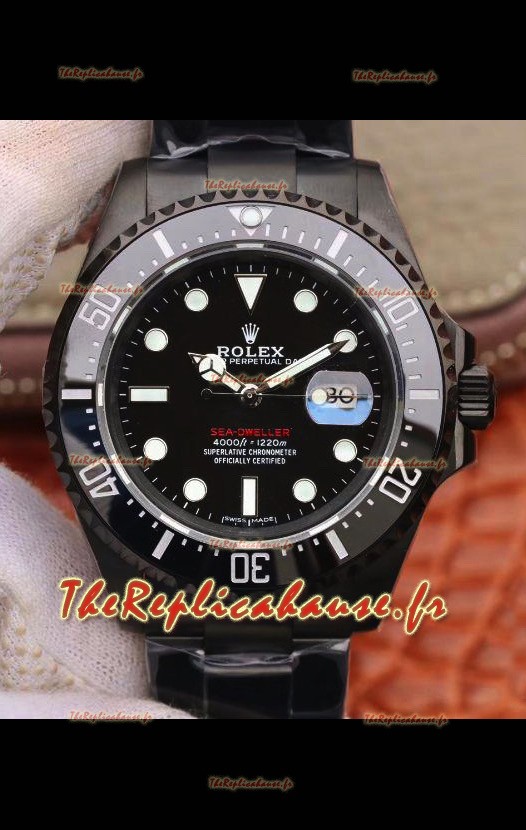 Montre Rolex SeaDweller Deep-Sea Cadran noir 50e anniversaire en qualité miroir 1:1 - Boîtier PVD