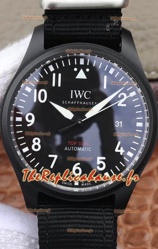 IWC Pilot Watch TOP GUN Edition en boîtier céramique - Replique Montres Miroir 1:1
