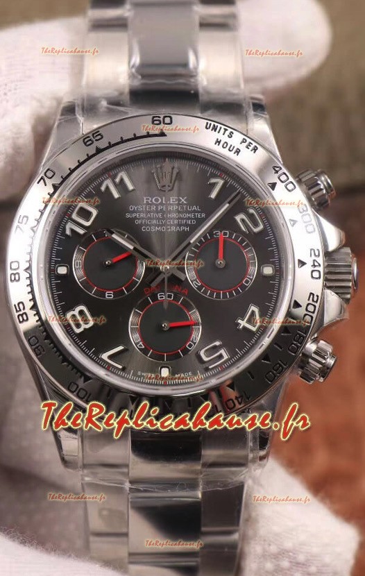 Montre Rolex Cosmograph Daytona 116509 Cadran gris foncé Mouvement Cal.4130 - Acier 904L