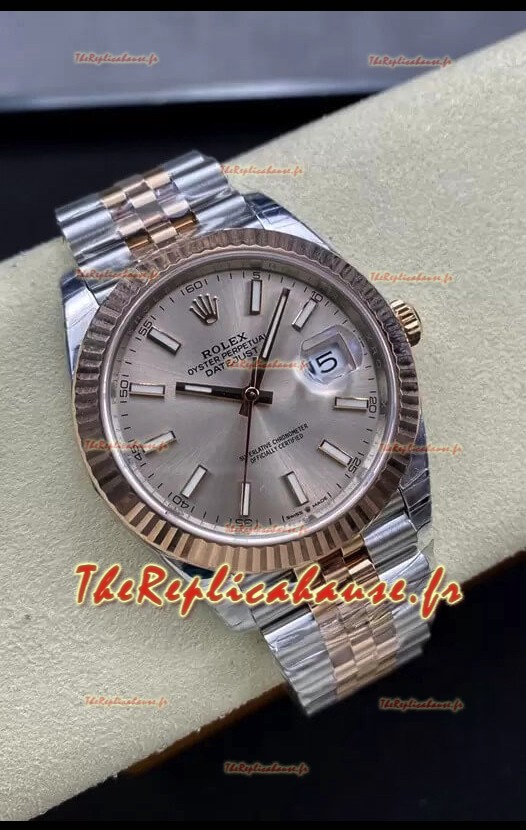 Réplique de montre Rolex Datejust 126331 41MM ETA 3235 Suisse 1:1 Miroir en or rose 904L acier