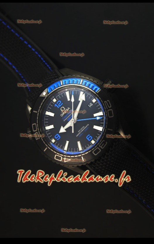 Omega Seamaster Planet Ocean Deep Black Blue GMT - Edition 1:1 Montre Réplique Suisse