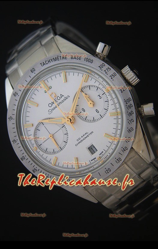 Omega Speedmaster 57 Co-Axial Chronograph - Marqueurs en Or Jaune Montre Suisse