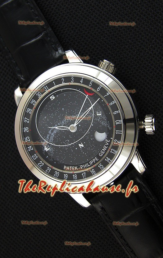 Montre Patek Philippe Grand Complication 6102P Suisse Celestial Moon Age Cadran Gris Répliquée 