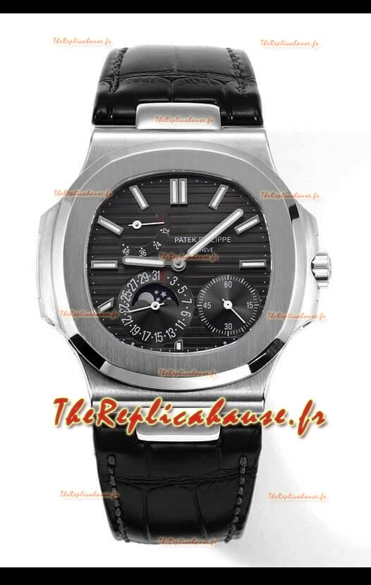 Patek Philippe Nautilus 5712/1A Réplique de montre suisse de qualité miroir 1:1 avec cadran gris