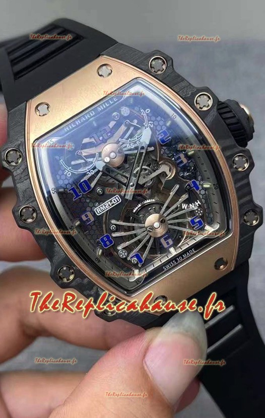 Réplique de la montre Richard Mille RM21-01 Aerodyne Tourbillon Edition 1:1 Miroir 