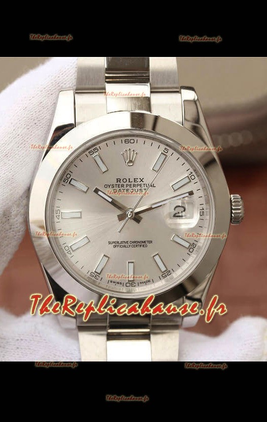 Montre Rolex Datejust 41MM Mouvement Cal.3135 Réplique Suisse en acier 904L / Cadran acier