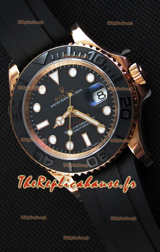 Réplique de montre japonaise Rolex Yachtmaster Everrose Gold - 40MM