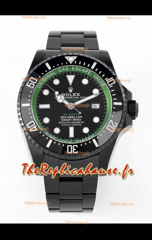 Rolex SeaDweller Deepsea BLAKEN Cadran noir en qualité Miroir 1:1 - Boîtier PVD