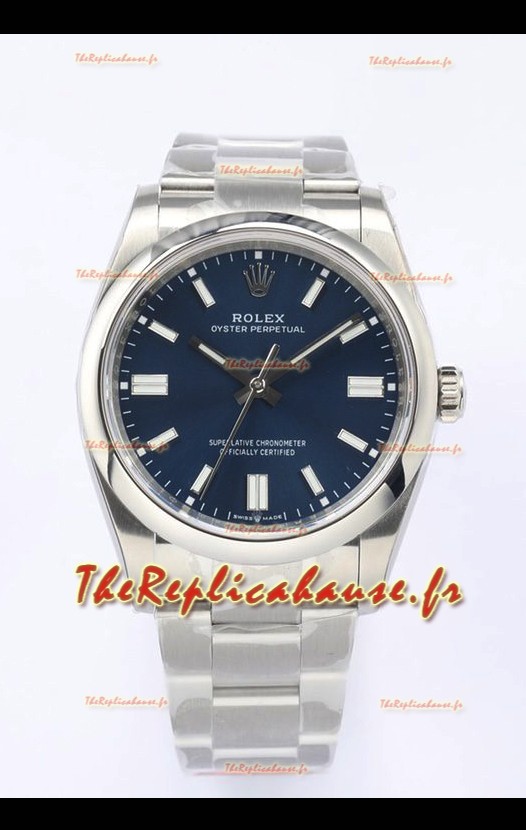 Rolex Oyster Perpetual REF#126000 36MM Swiss Movement Réplique Suisse Cadran bleu Acier 904L Miroir 1:1 