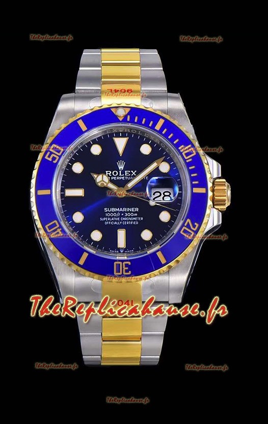 Montre Rolex Submariner 41MM Date Céramique Bicolore 126613LB - Réplique 1:1 Miroir - Ultimate 904L Acier