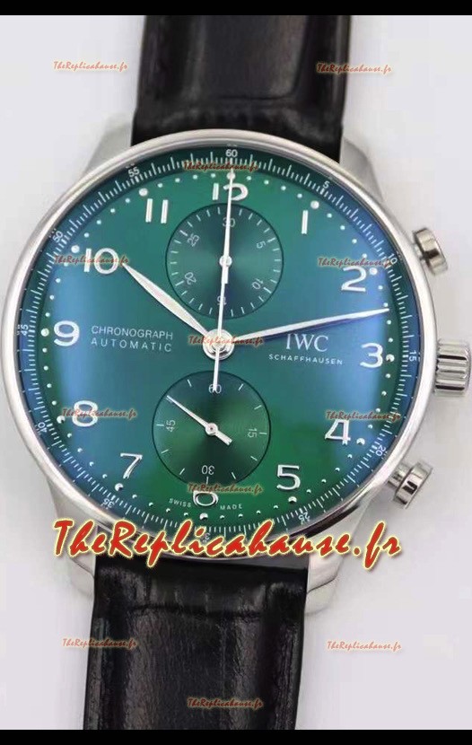 Montre IWC Portuguese Chronograph Réplique Suisse Montre dans un boîtier en acier - Edition 1:1 Réplique Miroir