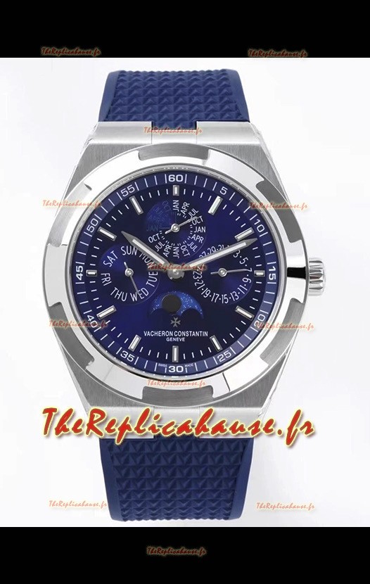 Montre Réplique Vacheron Constantin Overseas Perpetual Calendar Ultra-Fin Cadran Bleu Boîtier Acier