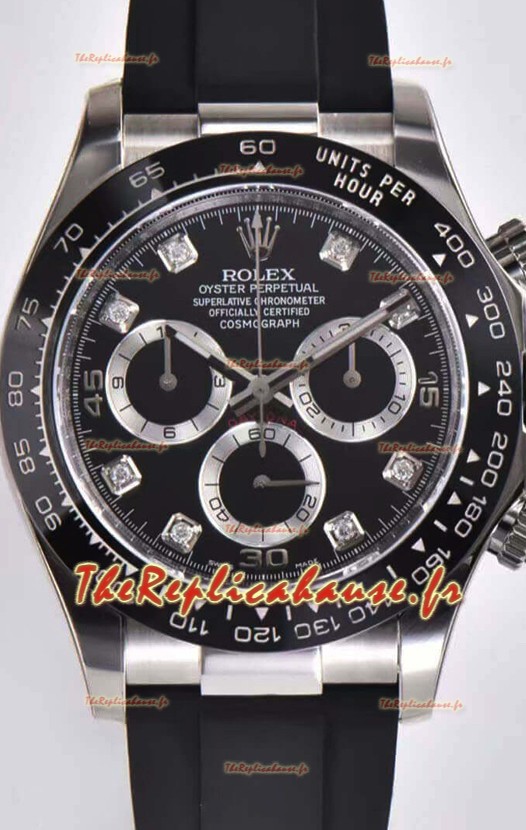 Montre Rolex Cosmograph Daytona 116509 Mouvement Cal.4130 - Cadran noir - Acier 904L