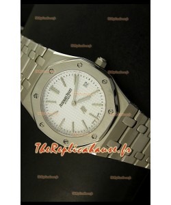 Réplique de montre suisse ultra fine Audemars Piguet Royal Oak avec cadran blanc