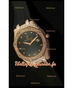 Réplique de montre Audemars Piguet Royal Oak LADY dans un boîtier en or rose