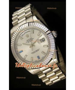 Réplique de montre suisse Rolex Day Date II 41MM - Cadran acier - Réplique de montre miroir 1:1 