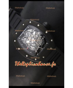Réplique de montre suisse Richard Mille RM055 Bubba Watson avec index noirs