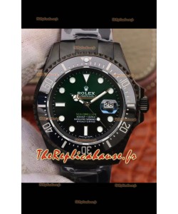 Montre Rolex SeaDweller Deep-Sea Cadran vert en qualité miroir 1:1 - Boîtier PVD