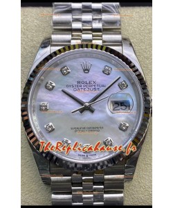 Rolex Datejust 178384 31MM Réplique Suisse 1:1  en Acier 904L - Cadran Perle Blanche 