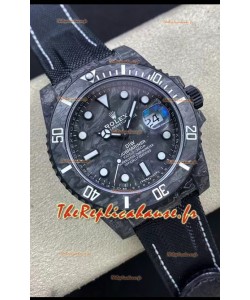 Réplique Suisse de la montre Rolex Submariner DiW Carbon Fiber Edition - Réplique Miroir 1:1