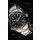 Réplique de montre suisse noire Omega Planet Ocean GMT - Édition miroir Ultimate 1:1