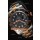 Réplique de montre japonaise Rolex GMT avec boîtier en or rose bicolore