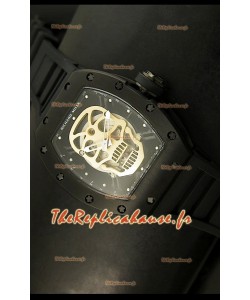 Réplique de montre suisse Richard Mille RM052 Skull Tourbillon dans boîtier en PVD