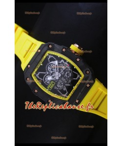 Réplique de montre suisse Édition Rafael Nadal Richard Mille RM35-01 avec index jaunes