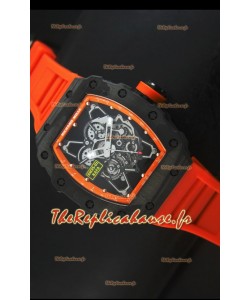 Réplique de montre suisse Édition Rafael Nadal Richard Mille RM35-01 avec index oranges