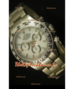 Réplique de montre cosmographe Daytona Rolex avec lunette blanche en céramique