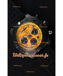 Montre Breitling Chronomat B01 Blacksteel Suisse Version Miroir Ultime Repliquée à l’identique 1:1