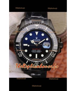 Montre Rolex SeaDweller Deep-Sea Cadran bleu-noir en qualité miroir 1:1 - Boîtier PVD