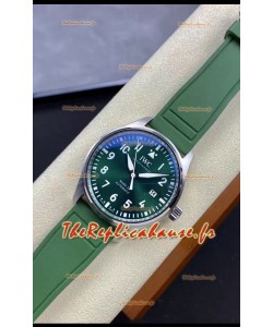 IWC Pilot MARK Series IW328205 1:1 Miroir Réplique Suisse avec cadran et bracelet verts