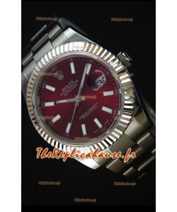 Réplique de montre Rolex Datejust Japanese - Cadran marron en 41MM avec bracelet huitre