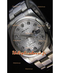Réplique de montre Rolex Datejust Japanese - Cadran argenté en 36MM avec bracelet huitre