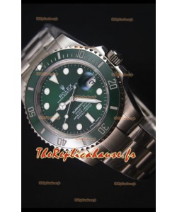 Réplique de montre japonaise Rolex Submariner HULK - Lunette en céramique avec cadran et lunette verts