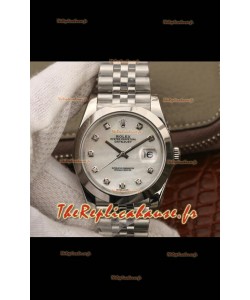 Réplique de montre Rolex Datejust 41MM Cal.3135 Swiss Miroir 1:1 en acier 904L - Cadran blanc