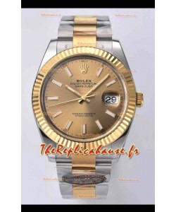Rolex Datejust 126333 41MM Cal.3235 Réplique montre suisse 1:1 en 904L Cadran or 
