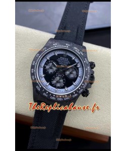 Rolex Daytona DiW All Black Edition Watch - Montre à boîtier en carbone forgé, réplique miroir 1:1