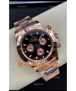 Montre Rolex Daytona 116505 Or Rose Mouvement Original Cal.4130 - Miroir 1:1 904L Acier